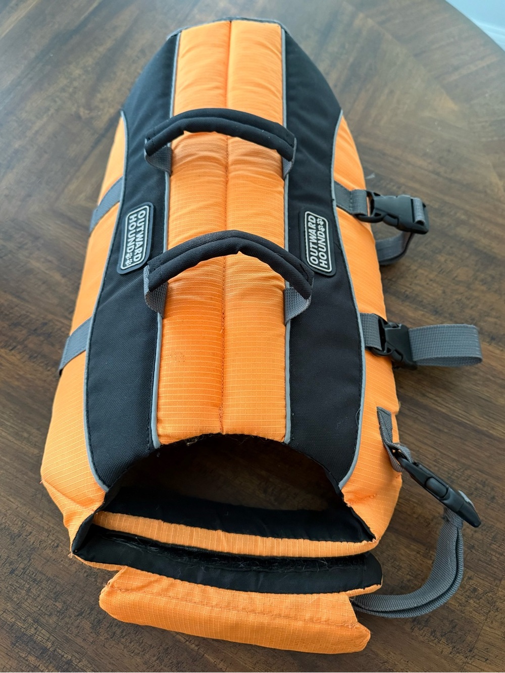 Outward Hound Granby Splash Dog Life Jacket, Life Vest, Orange, Size Large